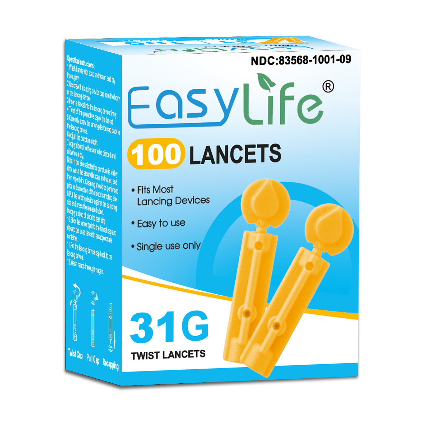 Blood Lancet 31G 100 count  