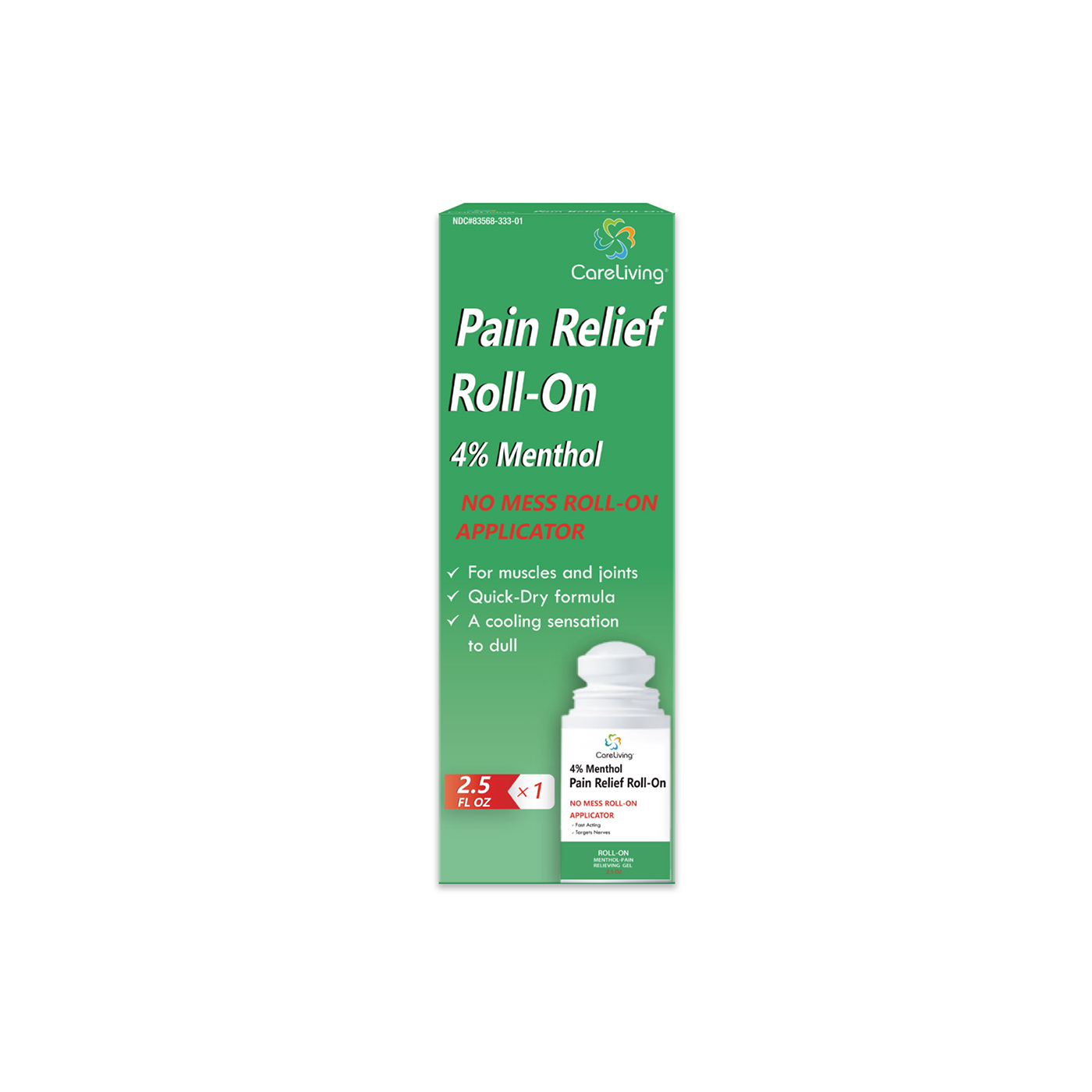 Pain Relief Roll-On 4% Menthol